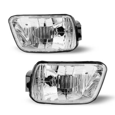 Winjet - Winjet CFWJ-0211-C Clear Fog Lights for 02-09 Chevy Traiblazer 03-08 Ascender