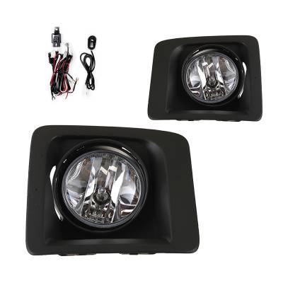 Winjet - Winjet CFWJ-0394-C Clear Fog Lights w/Wiring Kit for 14 GMC Sierra 1500