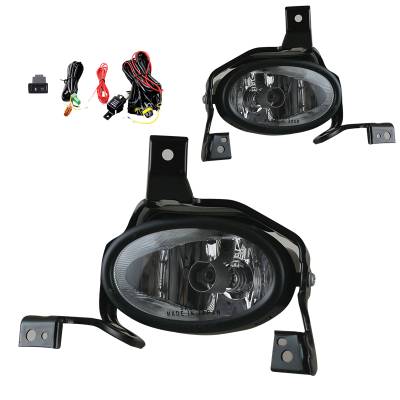 Winjet - Winjet CFWJ-0409-C Clear Fog Lights w/Wiring Kit for 10-11 Honda CRV