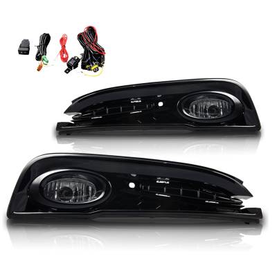 Winjet - Winjet CFWJ-0358-C Clear Fog Lights w/Wiring Kit for 13 Honda Civic 4DR