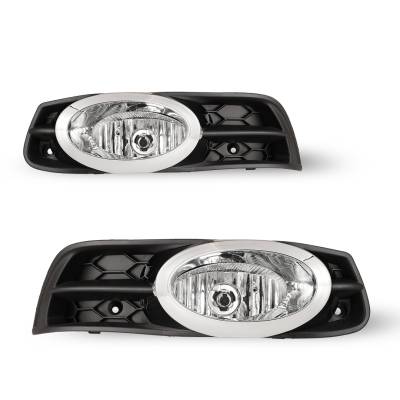 Winjet - Winjet CFWJ-0318-C Clear Fog Lights w/Wiring Kit for 12-13 Honda Civic 2DR
