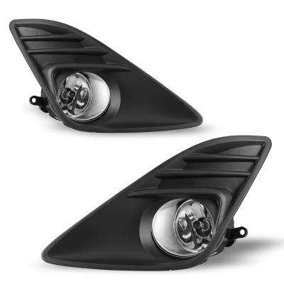 Winjet - Winjet CFWJ-0266-C Clear Fog Lights w/Wiring Kit for 12-13 Toyota Camry