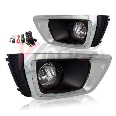 Winjet - Winjet CFWJ-0467-C Clear Fog Lights w/Wiring Kit for 14-16 Subaru Forester XT