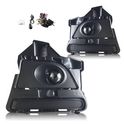 Winjet - Winjet CFWJ-0438-C Clear Fog Lights w/Wiring Kit for 11-14 Ford Mustang