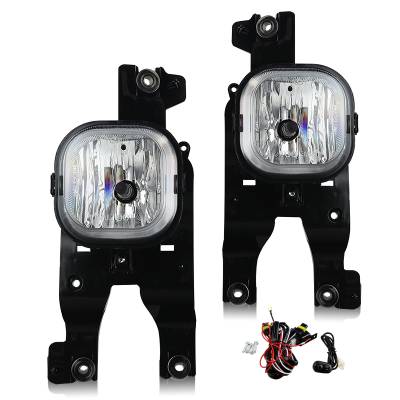 Winjet - Winjet CFWJ-0393-C Clear Fog Lights w/Wiring Kit for 08-10 Ford F250 350 450