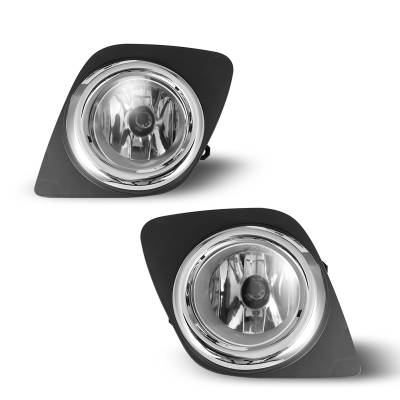 Winjet - Winjet CFWJ-0431-C Clear Fog Lights w/Wiring Kit for 08-11 Toyota RAV 4