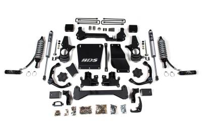 BDS Suspension - BDS Suspension BDS738FDSC 6.5" 2.5 Coilover Lift Kit w/Rear Block for 01-10 HD