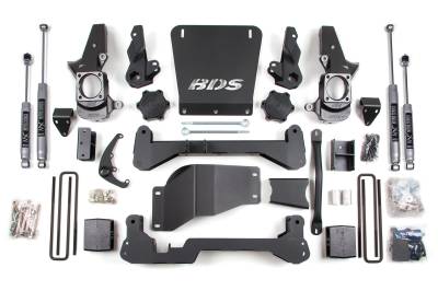 BDS Suspension - BDS Suspension BDS1818FS 7" Block Lift Kit for 01-10 K2500/SUV HC 4WD