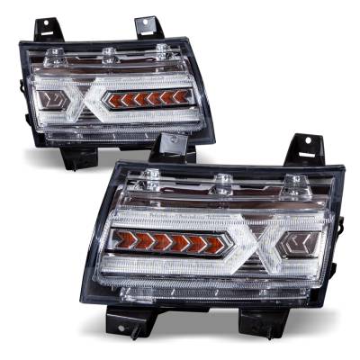 Winjet - Winjet CTSRNG0646A-SQTS Chrome/Clear Sequential Turn Signal for Jeep Wrangler JL