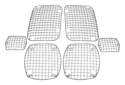 RT Offroad - RT Offroad RT34047 Stainless Steel Stone Guard Set for 87-95 Jeep Wrangler YJ