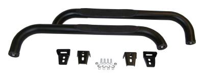 RT Offroad - RT Offroad RT26015 3" Black Tubular Side Steps for 87-06 Jeep YJ TJ Wrangler