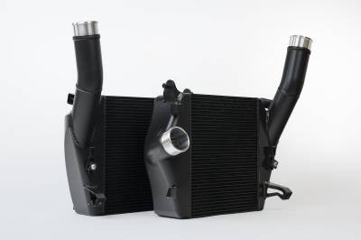 CSF Cooling - Racing & High Performance Division - CSF Cooling 8211 Twin Intercooler Set Black for Lamborghini Urus/Audi RS Q8