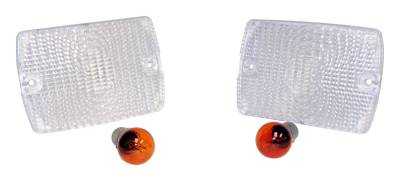 RT Offroad - RT Offroad RT28012 Clear Parking Lamp w/2 Amber Bulbs for 87-93 YJ Wrangler