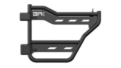 Body Armor 4x4 - Body Armor Rear Tube Trail Doors Black Pair 21-24 Bronco 4DR FB-6155