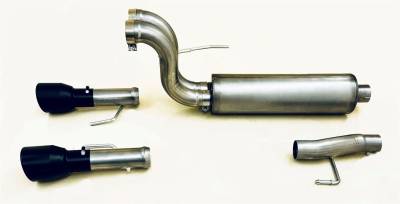 Gibson Performance Exhaust - Gibson Performance 69226B Black Elite Cat-Back Dual Split Exhaust System