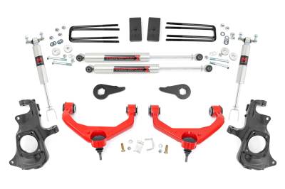 Rough Country Suspension Systems - Rough Country 97640RED 3.5" Suspension Lift Kit for 11-19 Silverado/Sierra HD