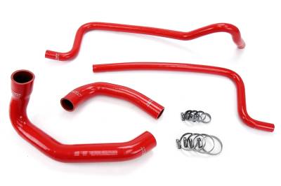HPS Performance - HPS 57-1292 Red Red Radiator/Heater Coolant Hose Kit for 02-06 Jeep Wrangler TJ