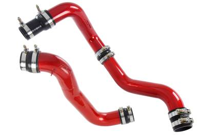 HPS Performance - HPS 17-150R Red Intercooler Charge Pipe Set 13-16 6.6L LML Duramax Diesel