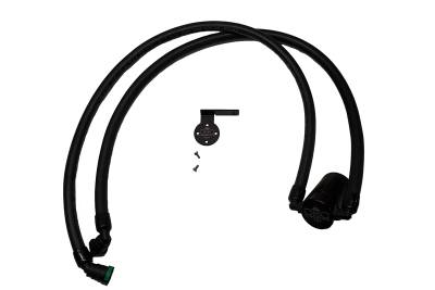 J&L Oil Separator Co - J&L Oil Separator 3028P-B Black Oil Separator 3.0 Passenger Side