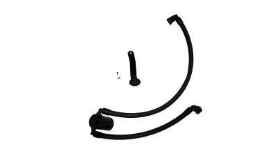 J&L Oil Separator Co - J&L Oil Separator 3091P-B Black Oil Separator 3.0 PCV Side