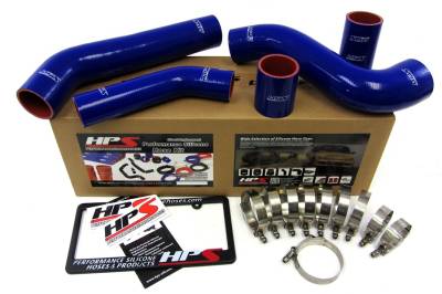 HPS Performance - HPS 57-1228-BLUE Blue Silicone Intercooler Hose Mitsubishi Lancer EVO X 10 USDM