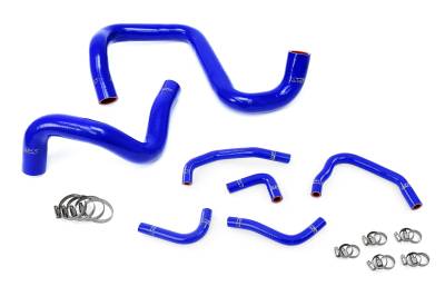 HPS Performance - HPS 57-1285-BLUE Blue Radiator/Heater Coolant Hose for 12-17 Jeep Wrangler JK