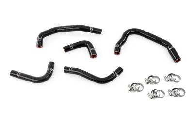 HPS Performance - HPS 57-1285H-BLK Black Heater Coolant Hose Kit for 12-17 Jeep Wrangler JK 3.6