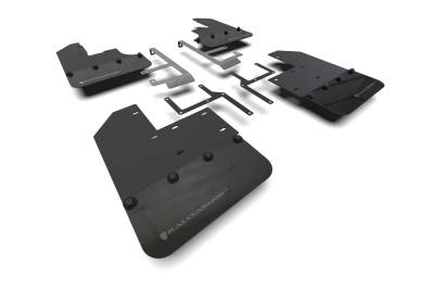 Rally Armor - Rally Armor MF104-BLK-GRY Black Mud Flap Grey Logo