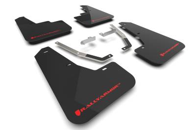 Rally Armor - Rally Armor MF106-UR-BLK-RD Black Mud Flap Red Logo