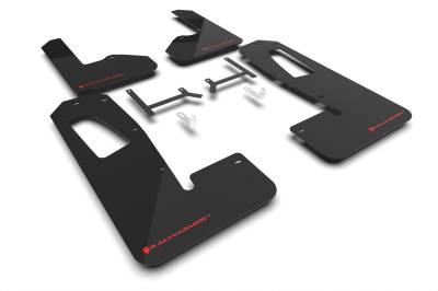 Rally Armor - Rally Armor MF108-UR-BLK-RD Black Mud Flap Red Logo