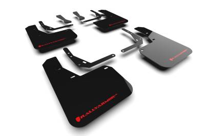 Rally Armor - Rally Armor MF103-UR-BLK-RD Black Mud Flap Red Logo