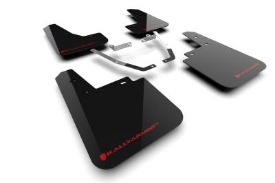 Rally Armor - Rally Armor MF116-UR-BLK-RD Black Mud Flap Red Logo