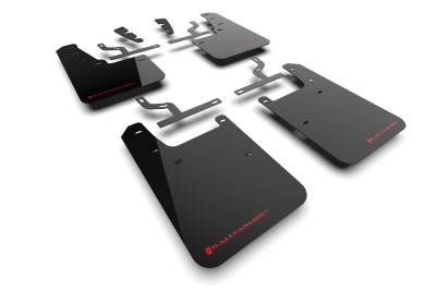 Rally Armor - Rally Armor MF110-UR-BLK-RD Black Mud Flap Red Logo