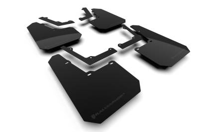 Rally Armor - Rally Armor MF112-UR-BLK-MBK Black Mud Flap Metallic Black Logo