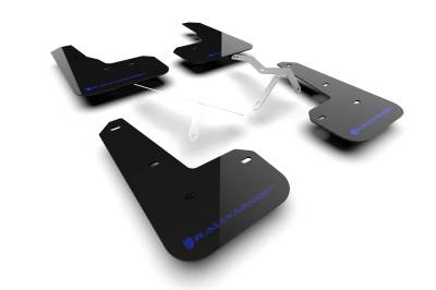 Rally Armor - Rally Armor MF129-UR-BLK-BL Black Mud Flap Blue Logo