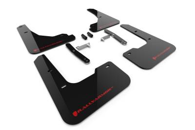 Rally Armor - Rally Armor MF119-UR-BLK-RD Black Mud Flap Red Logo