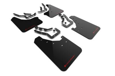 Rally Armor - Rally Armor MF114-UR-BLK-RD Black Mud Flap Red Logo