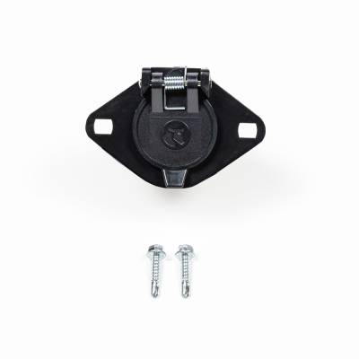 Blue Ox - Blue Ox BX88413 KIT 6 PIN CONNECTOR BLACK PLASTIC SINGLE