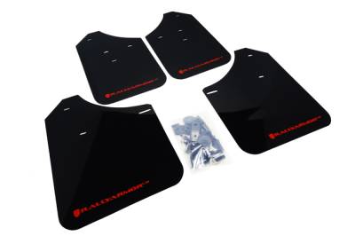 Rally Armor - Rally Armor MF1-UR-BLK/RD Black Mud Flap Red Logo