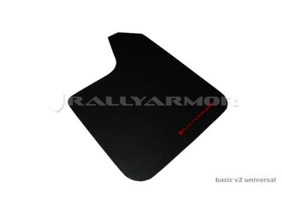 Rally Armor - Rally Armor MF12-BAS-RD Black Mud Flap Red Logo