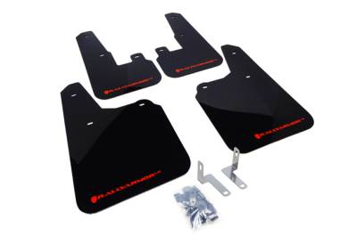 Rally Armor - Rally Armor MF16-UR-BLK/RD Black Mud Flap Red Logo
