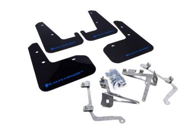 Rally Armor - Rally Armor MF19-UR-BLK/BL Black Mud Flap Blue Logo