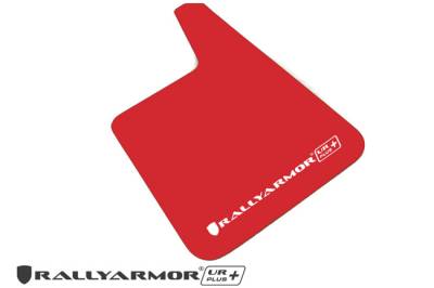 Rally Armor - Rally Armor MF20-URP-RD/WH Red Mud Flap White Logo