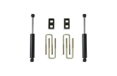 MaxTrac - MaxTrac 900920 2" Blocks/U-Bolts/Rear Shocks for 99-06 Silverado/Sierra 1500 2WD