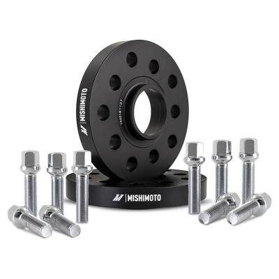 Mishimoto - Mishimoto MMWS-009-150BK 15mm Wheel Spacers 5x100/5x112 57.1CB M14x1.5 Black