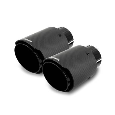 Mishimoto - Mishimoto MMEXH-TIP-CFD25BK Mishimoto Carbon Fiber Dual Exhaust Tips 2.5"