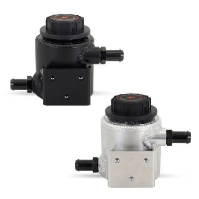 Mishimoto - Mishimoto MMRT-EXP-TRDBK Universal Aluminum Coolant Expansion Tank Wrinkle Black