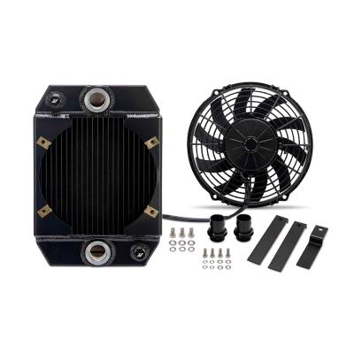 Mishimoto - Mishimoto MMRAD-UNI-DRGBK Universal 9" Drag Race Aluminum Radiator Black