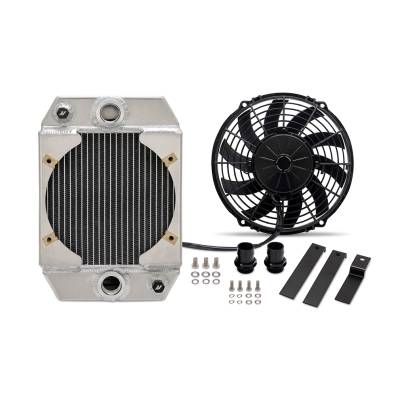 Mishimoto - Mishimoto MMRAD-UNI-DRGN Universal 9" Drag Race Aluminum Radiator Natural