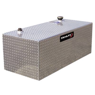 TrailFX - TrailFX 210201 Liquid Transfer Tank 100 Gal 24x47x23" Aluminum Lockable Cap